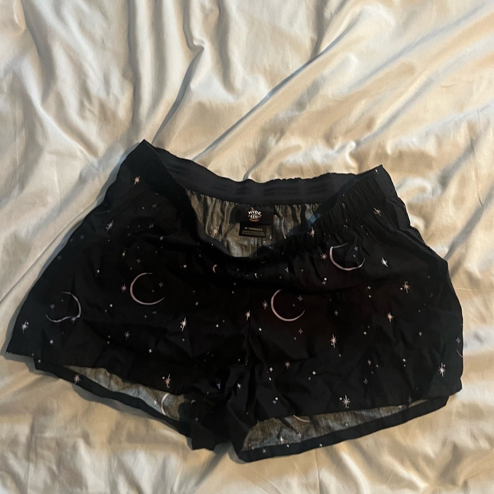 Starry Black Women's Pajama Shorts
